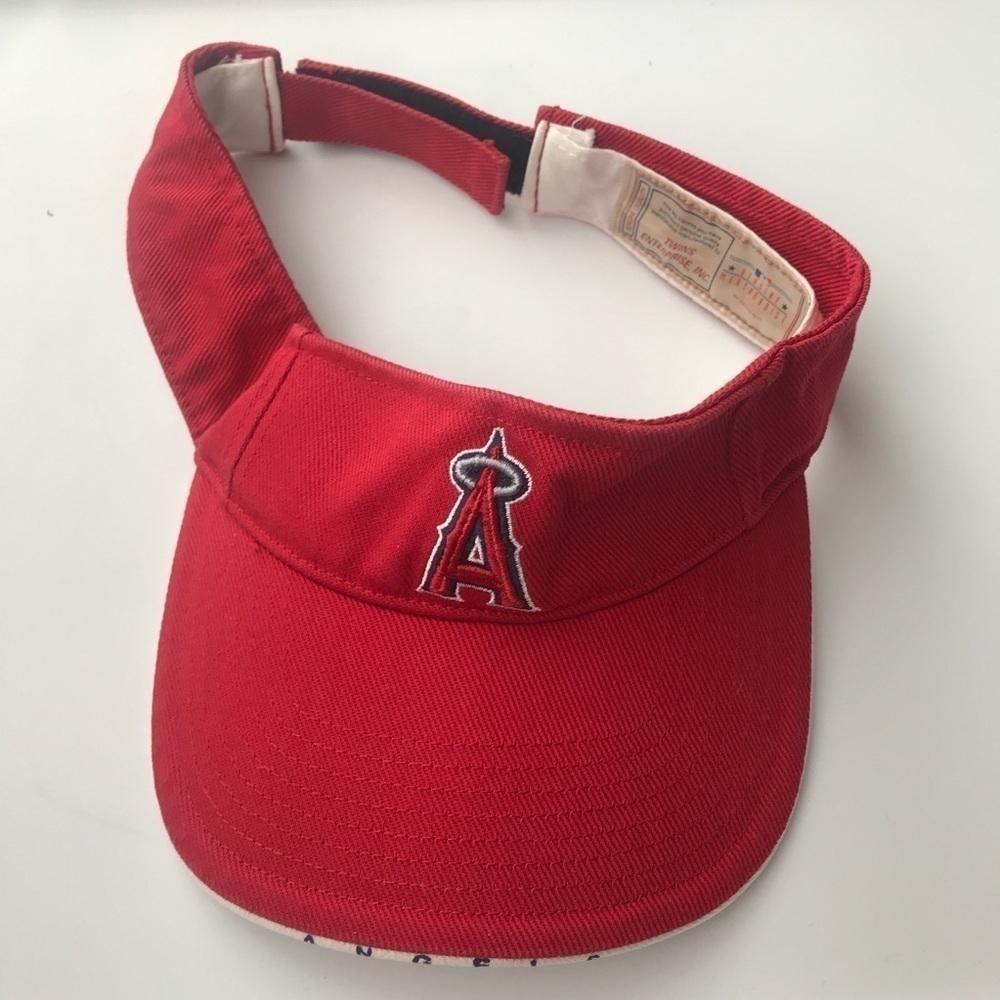 3/$15 Twins enterprise x MLB Los Angeles angels red visor
